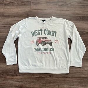 West Coast Graphic Crewneck Sweatshirt - Large